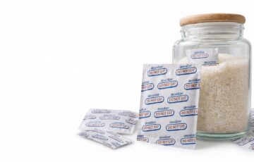 Absorvedor de oxigênio para alimentos aumenta a durabilidade dos alimentos.